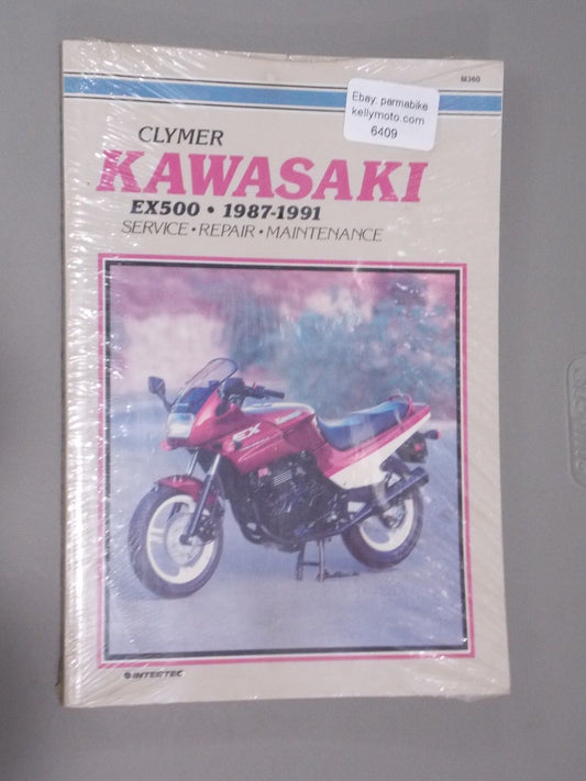 CLYMER MANUAL #M360 KAWASAKI EX500  1987-1991 - MotoRaider