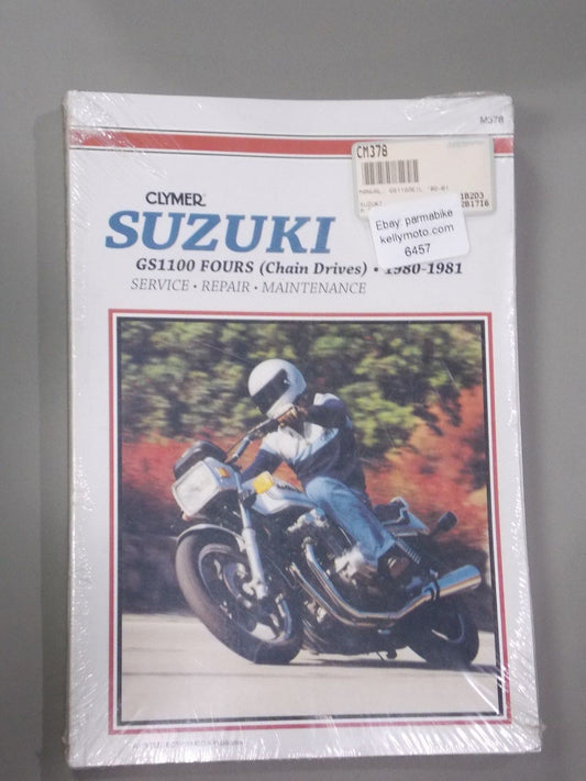 CLYMER MANUAL CM378 SUZUKI GS1100 FOURS CHAIN DRIVE   1980 1981 - MotoRaider