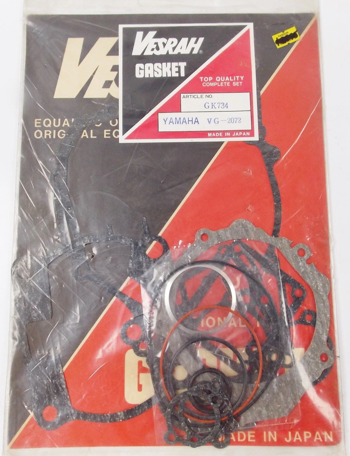 NOS OEM 1988 1989 VESRAH GASKET COMPLETE SET YAMAHA YZ250 VG-2072/6072 GK734 - MotoRaider