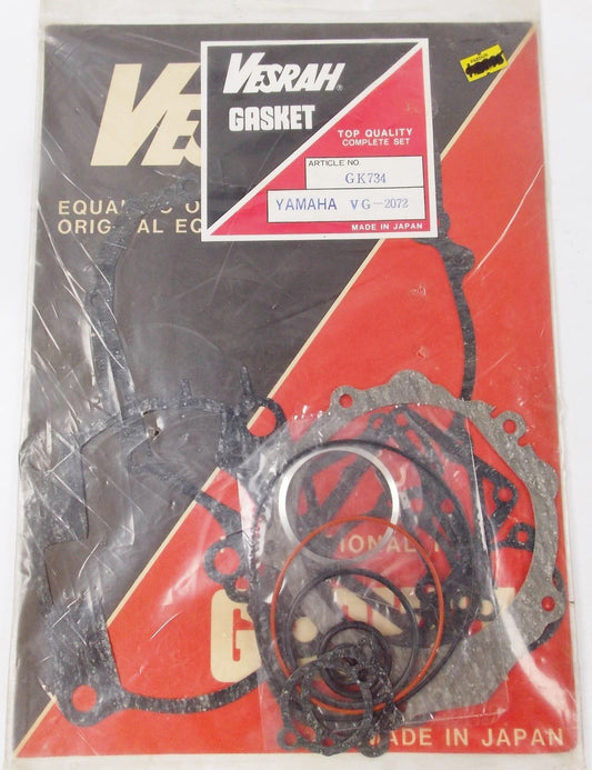 NOS OEM 1988 1989 VESRAH GASKET COMPLETE SET YAMAHA YZ250 VG-2072/6072 GK734 - MotoRaider