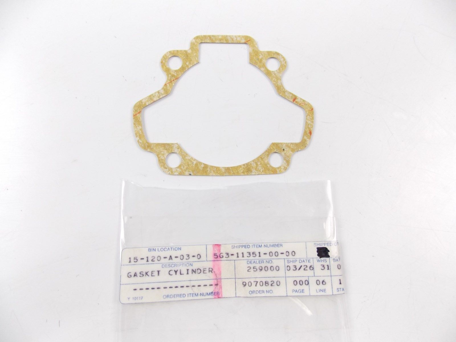 NOS 0EM 1983 1984 YAMAHA CYLINDER GASKET CV80 CV50  5G3-11351-00 - MotoRaider