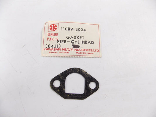 NOS OEM KAWASAKI CYLINDER HEAD PIPE GASKET  J1   11009-3034 - MotoRaider