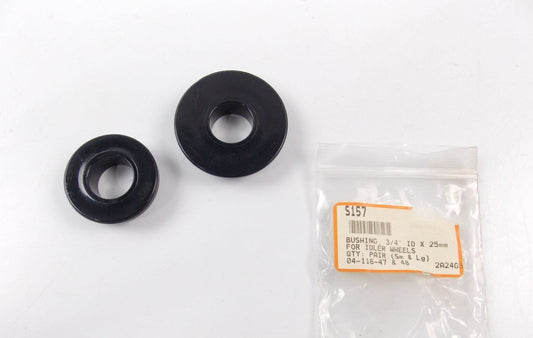 NOS 1974-08 SPI PAIR BUSHING IDLER WHEELS 3/4" I.D. X 25MM SMALL & LARGE - MotoRaider