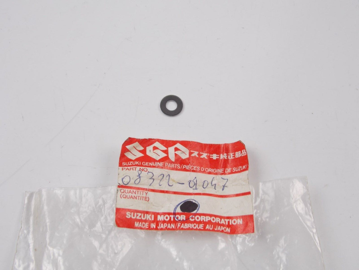 NOS OEM 1987-2009/12/13/14  SUZUKI WASHER VS1400/800 GSX600/750  08322-01047 - MotoRaider