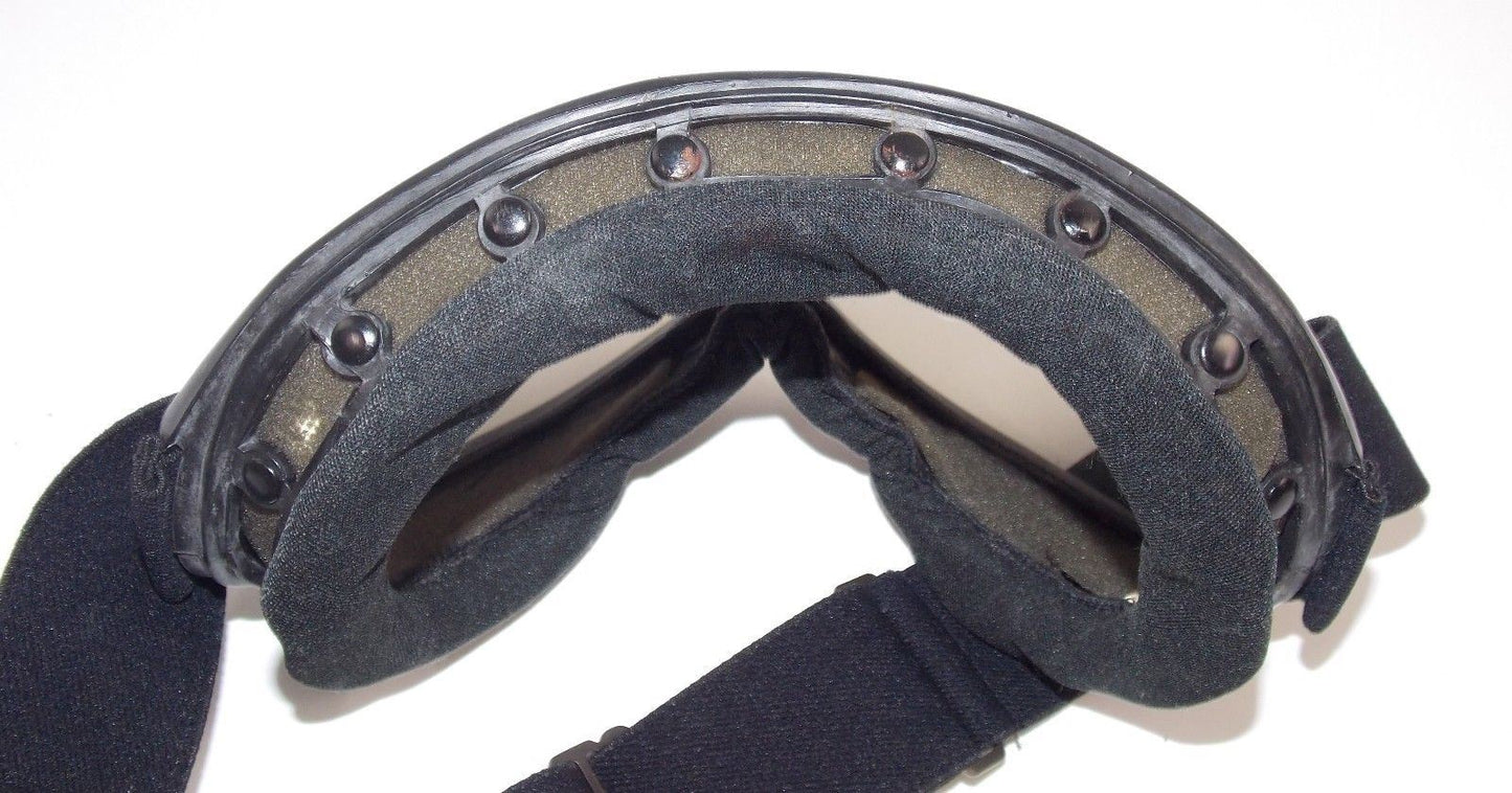 1990's BARUFFALDI PROTECTIVE EYE WEAR BLACK GOGGLES ITALIAN ARMY ARMORED VEHICLE - MotoRaider