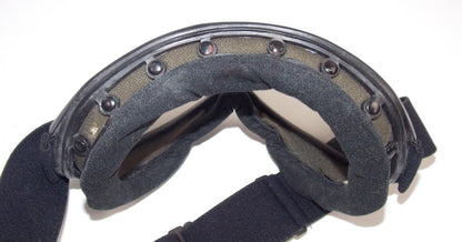 1990's BARUFFALDI PROTECTIVE EYE WEAR BLACK GOGGLES ITALIAN ARMY ARMORED VEHICLE - MotoRaider