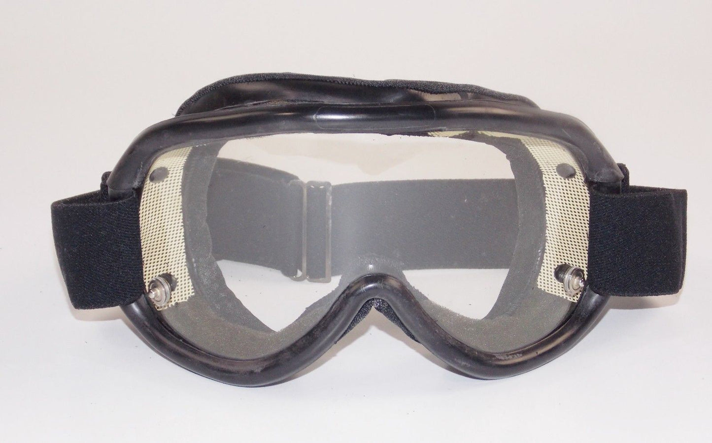 1990's BARUFFALDI PROTECTIVE EYE WEAR BLACK GOGGLES ITALIAN ARMY ARMORED VEHICLE - MotoRaider