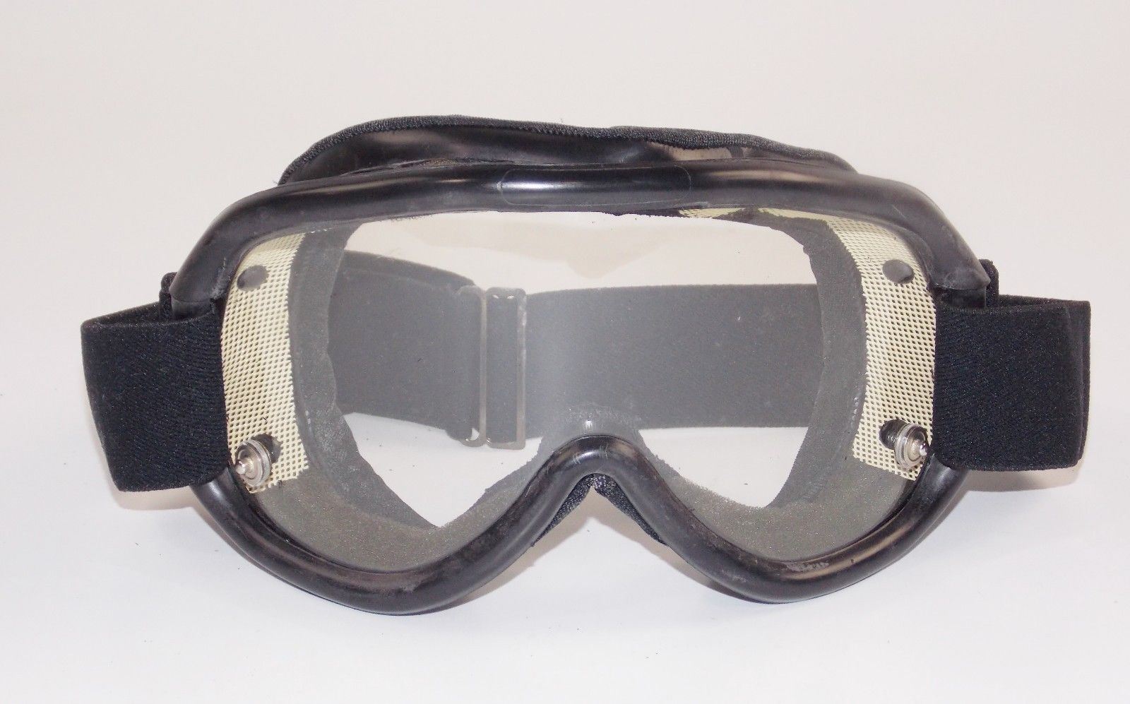 1990's BARUFFALDI PROTECTIVE EYE WEAR BLACK GOGGLES ITALIAN ARMY ARMORED VEHICLE - MotoRaider