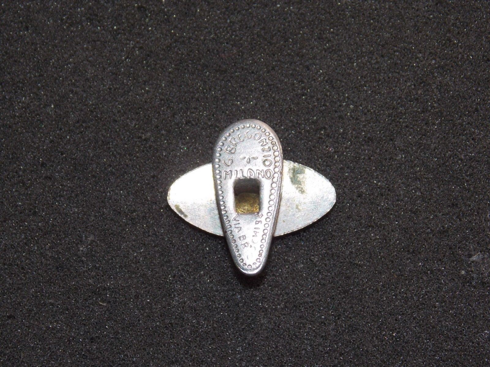 VINTAGE GILERA MOTORCYCLE LAPEL EYELET PIN BADGE ITALY SATURNO 124 125 5V STRADA - MotoRaider