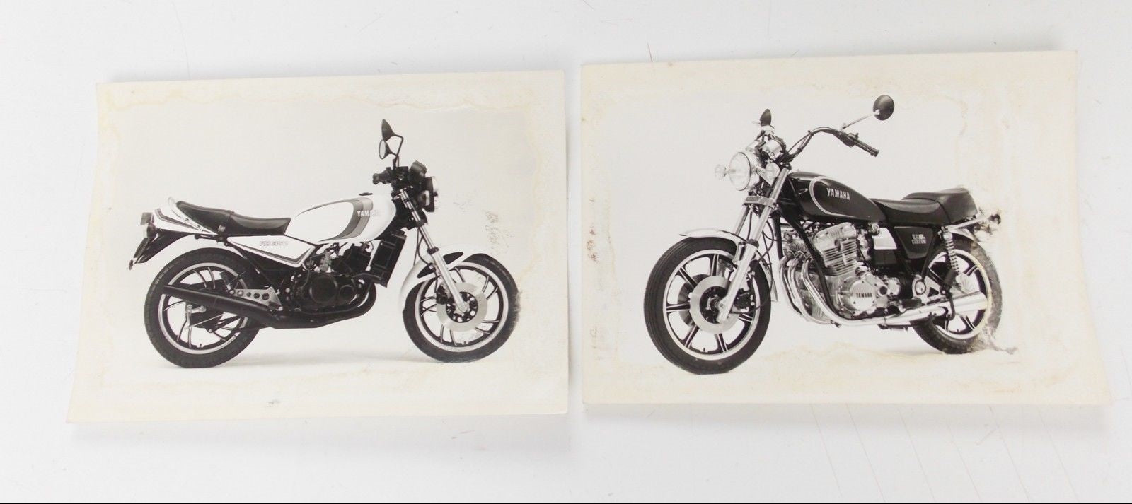 1980's YAMAHA RD350 US CUSTOM ORIGINAL DEALER FACTORY BW PHOTO 7"x5" 120x180mm - MotoRaider