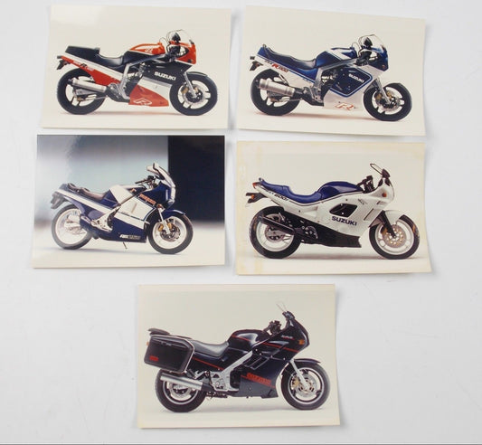 1980's SUZUKI RG250 GSF600F GSXR1100 GSXR750 ORIGINAL DEALER FACTORY PHOTOS - MotoRaider