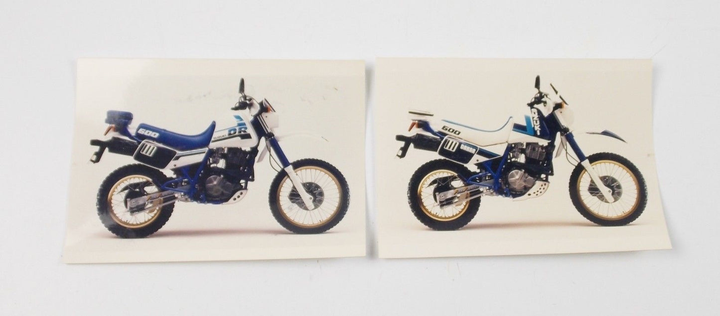 1980's SUZUKI DR600 DAKAR ORIGINAL DEALER FACTORY COLOR PHOTOS 7"X5" 180x130mm - MotoRaider