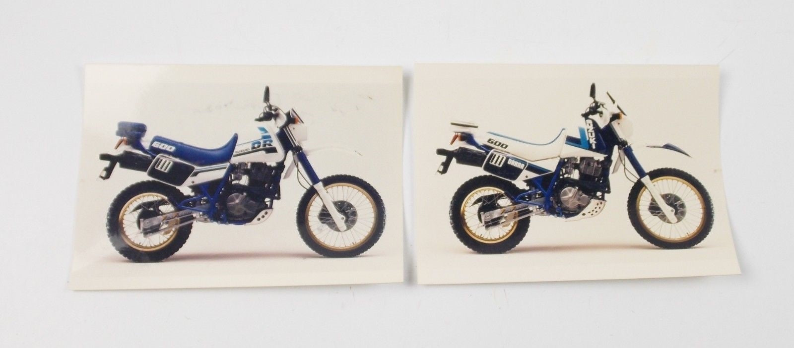 1980's SUZUKI DR600 DAKAR ORIGINAL DEALER FACTORY COLOR PHOTOS 7"X5" 180x130mm - MotoRaider