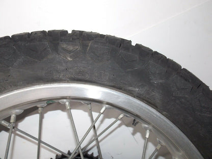 1986 CAGIVA ELEFANT-3 125cc 17" REAR WHEEL+BRAKE PLATE+AXLE+HUB+RIM ELEFANTRE - MotoRaider