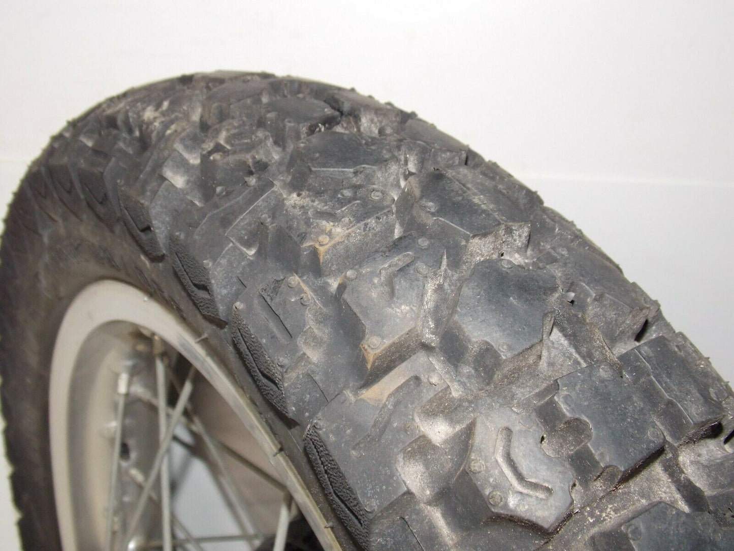 1986 CAGIVA ELEFANT-3 125cc 17" REAR WHEEL+BRAKE PLATE+AXLE+HUB+RIM ELEFANTRE - MotoRaider