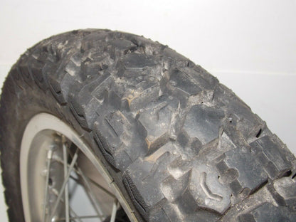 1986 CAGIVA ELEFANT-3 125cc 17" REAR WHEEL+BRAKE PLATE+AXLE+HUB+RIM ELEFANTRE - MotoRaider