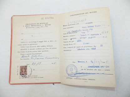 1965 MAC7 6HP 131cc BOAT MOTOR REGISTRATION BOOK+CERTIFICATE OF ORIGIN - MotoRaider