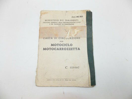1975 YAMAHA 371 TX500 OWNERSHIP BOOK ORIGINAL ITALIAN DOCUMENTS - MotoRaider