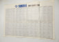 1990 YAMAHA SERVICE DATA DEALER POSTER 33x23" XV VMX FJ XT XTZ FZ FZR YZ YFZ XJ - MotoRaider