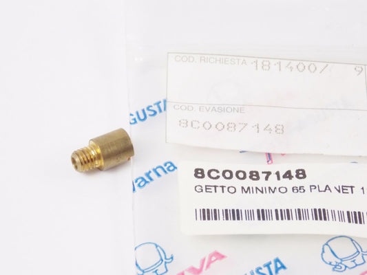 NOS OEM CAGIVA 1997-1999 PLANET 125 DELLORTO CARBURETOR IDLE JET 65 8C0087148 - MotoRaider