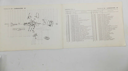 OEM 1970's LAVERDA 750cc PARTS MANUAL DIAGRAM BOOK MOTOR CHASSIS ITALIAN - MotoRaider