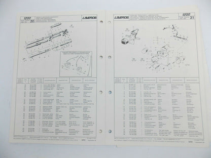 OEM 1970's LAVERDA 1200cc PARTS MANUAL DIAGRAM BOOK MOTOR CHASSIS ITALIAN - MotoRaider