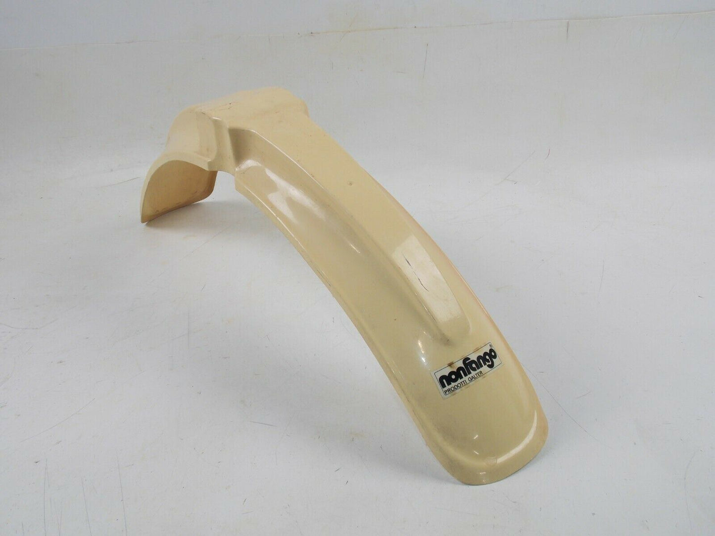 NONFANGO WHITE FRONT FENDER MUD GUARD KTM APRILIA GILERA CAGIVA SIMONINI BETA - MotoRaider