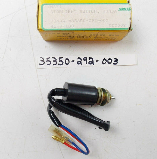 NOS HONDA 1969-1982 STOP SWITCH ASSY CB100/125/200/350/360  35350-292-003 - MotoRaider