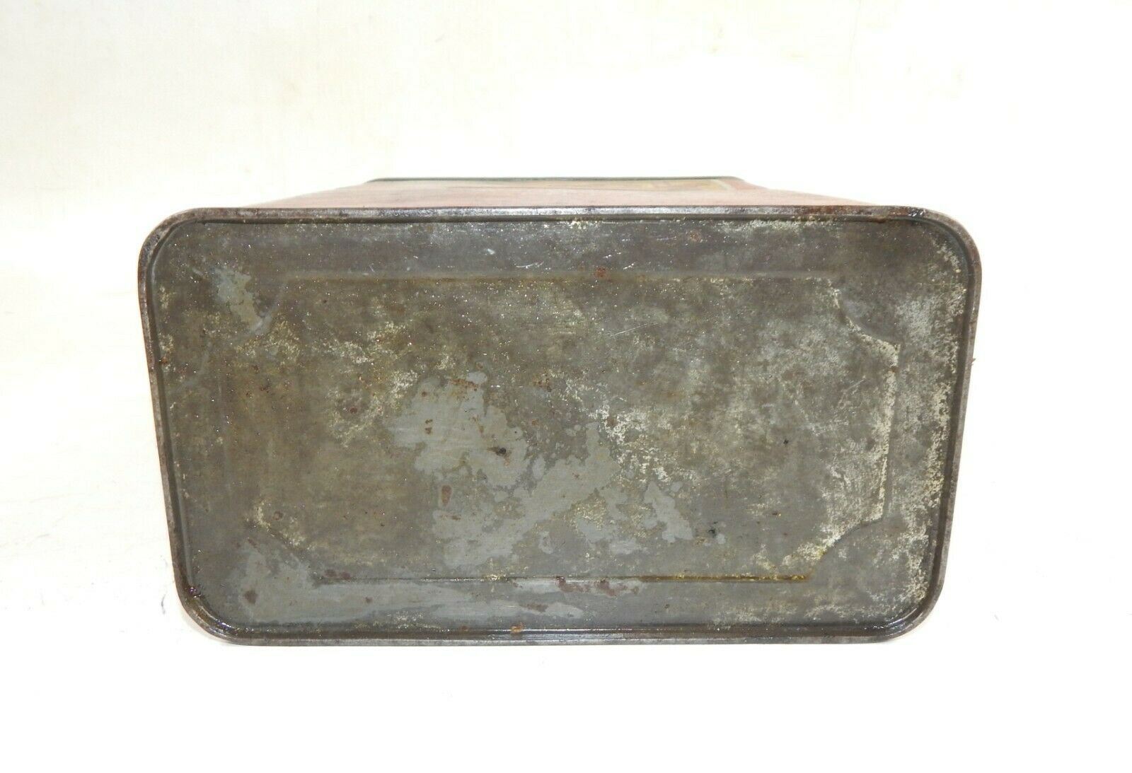 1950's ELIOL MOTOR OIL CAN CONTAINER 1 GAL TIN 10x7.5x4" TRIESTE ITALY VINTAGE - MotoRaider