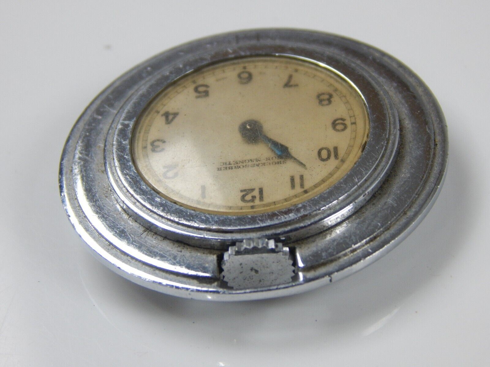 VINTAGE POCKET WATCH \SWISS MADE D=42mm CLEAR BACK SHOCK ABSORBER NON MAGNETIC - MotoRaider