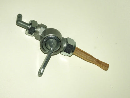 NOS '70 KARKOMA GAS TANK FUEL VALVE PETCOCK TAP L SHAPE 15mm HUSQVARNA MAICO BMW - MotoRaider