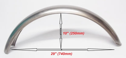 VINTAGE MOTORCYCLE REAR STEEL FENDER MUDGUARD 18" WHEEL CUSTOM CAFE W=5.5" ITALY - MotoRaider