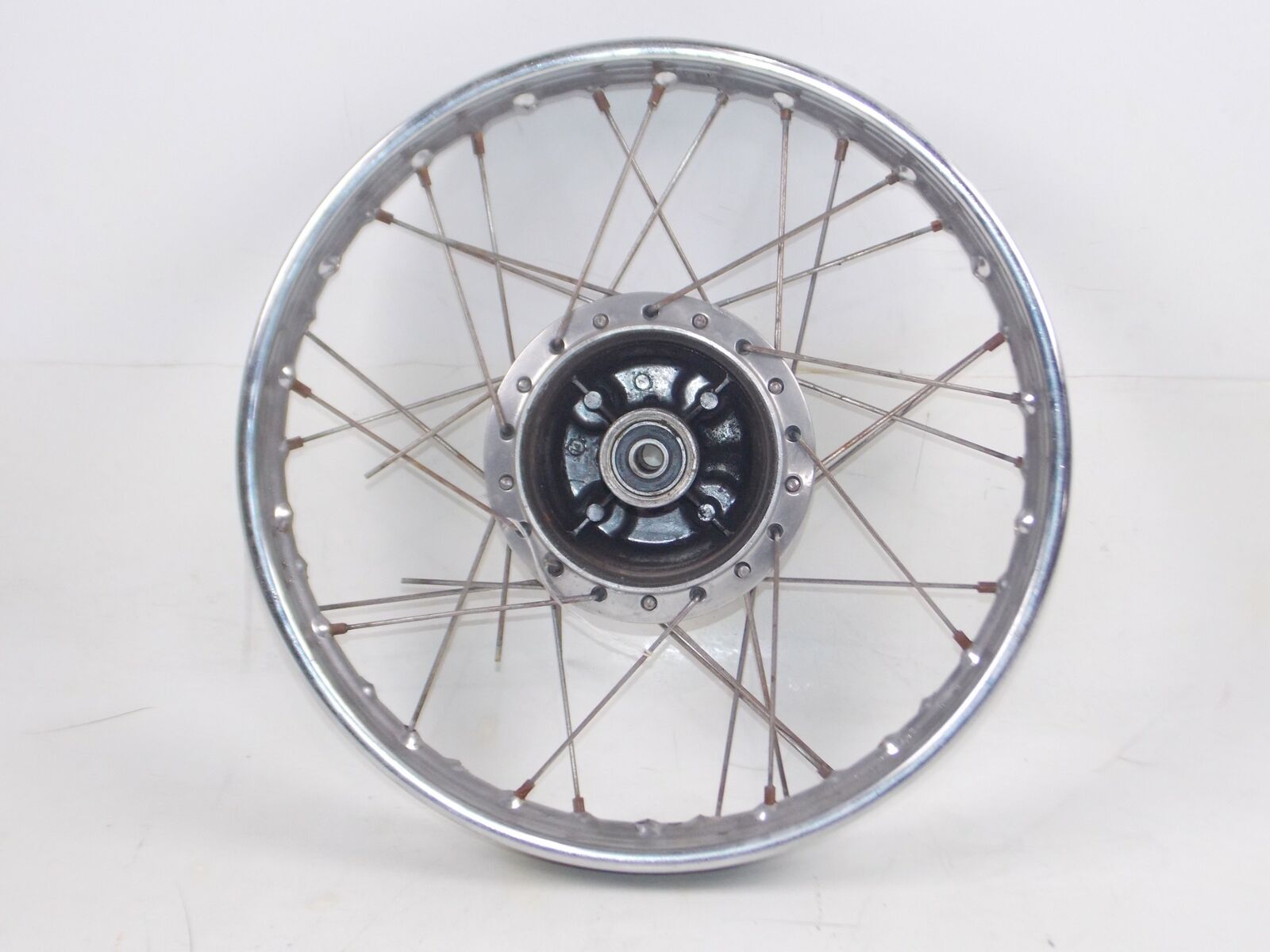 VINTAGE HONDA CB100 CB125 REAR WHEEL KAGA RIM 18" VINTAGE - MotoRaider