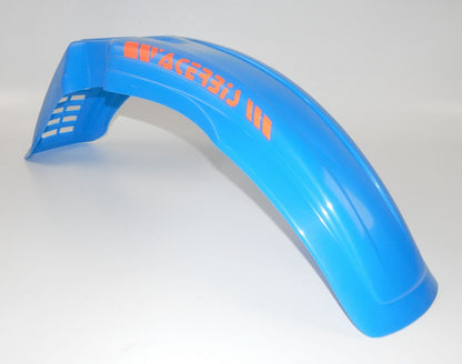 ACERBIS BAJA 80-14 MUD GUARD FRONT FENDER BLUE PLASTIC HUSQVARNA CAGIVA YAMAHA - MotoRaider