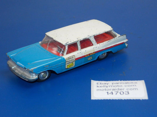VINTAGE CORGI TOY CAR 1:43 MODEL SCALE PLYMOUTH SPORTS SUBURBAN US MAIL UK MADE - MotoRaider