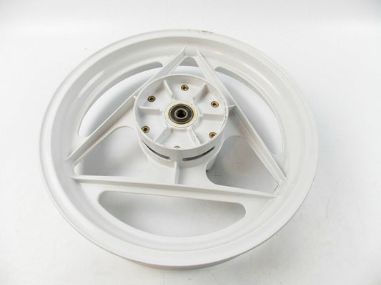 OEM CAGIVA FRECCIA 125 REAR WHEEL RIM WHITE DELTA SPOKE GRIMECA 80B053669 - MotoRaider