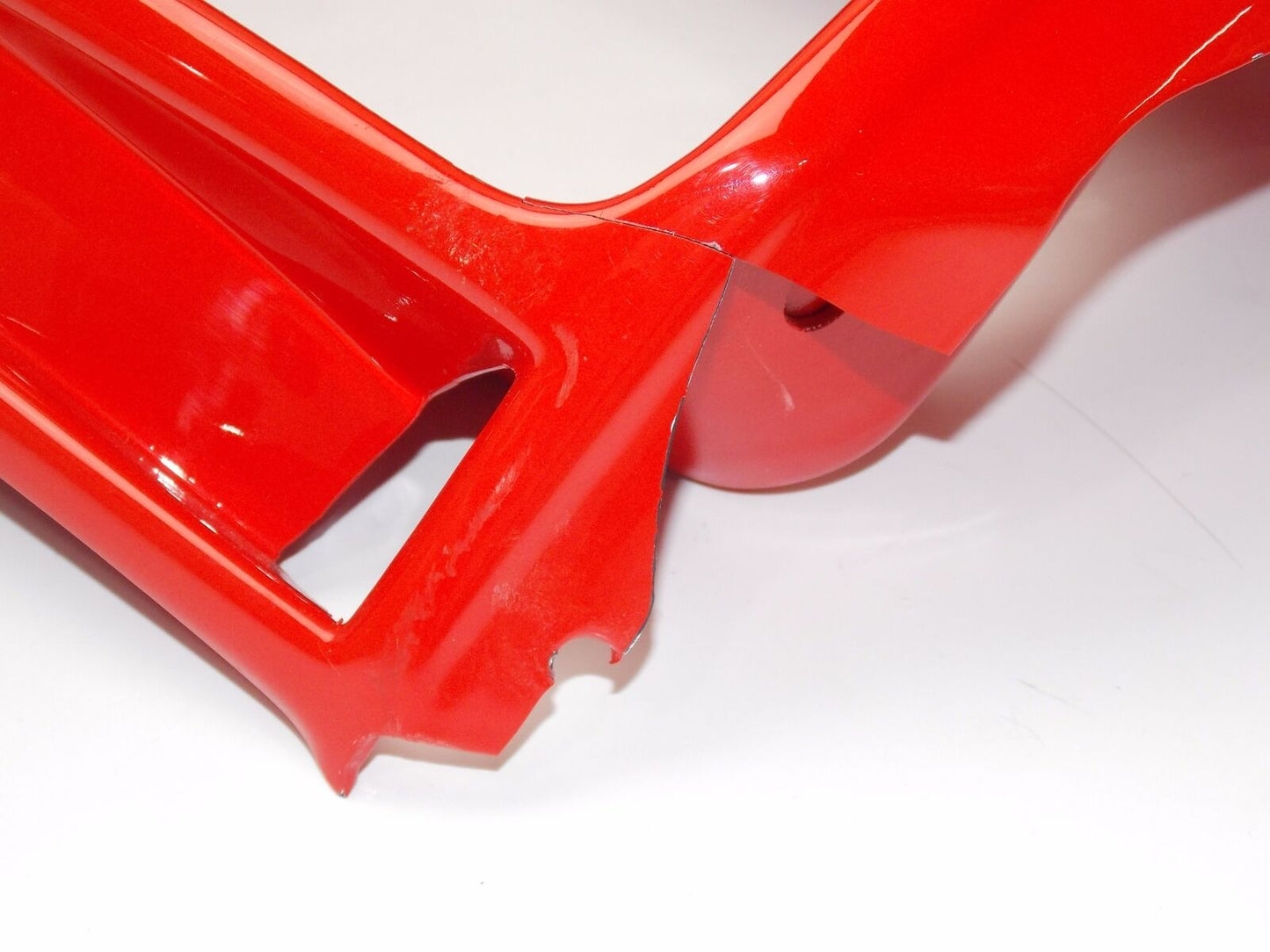 OEM CAGIVA 1988 FRECCIA 125 - C10R FRONT FAIRING RED + STICKER "C10R" 80C060566 - MotoRaider