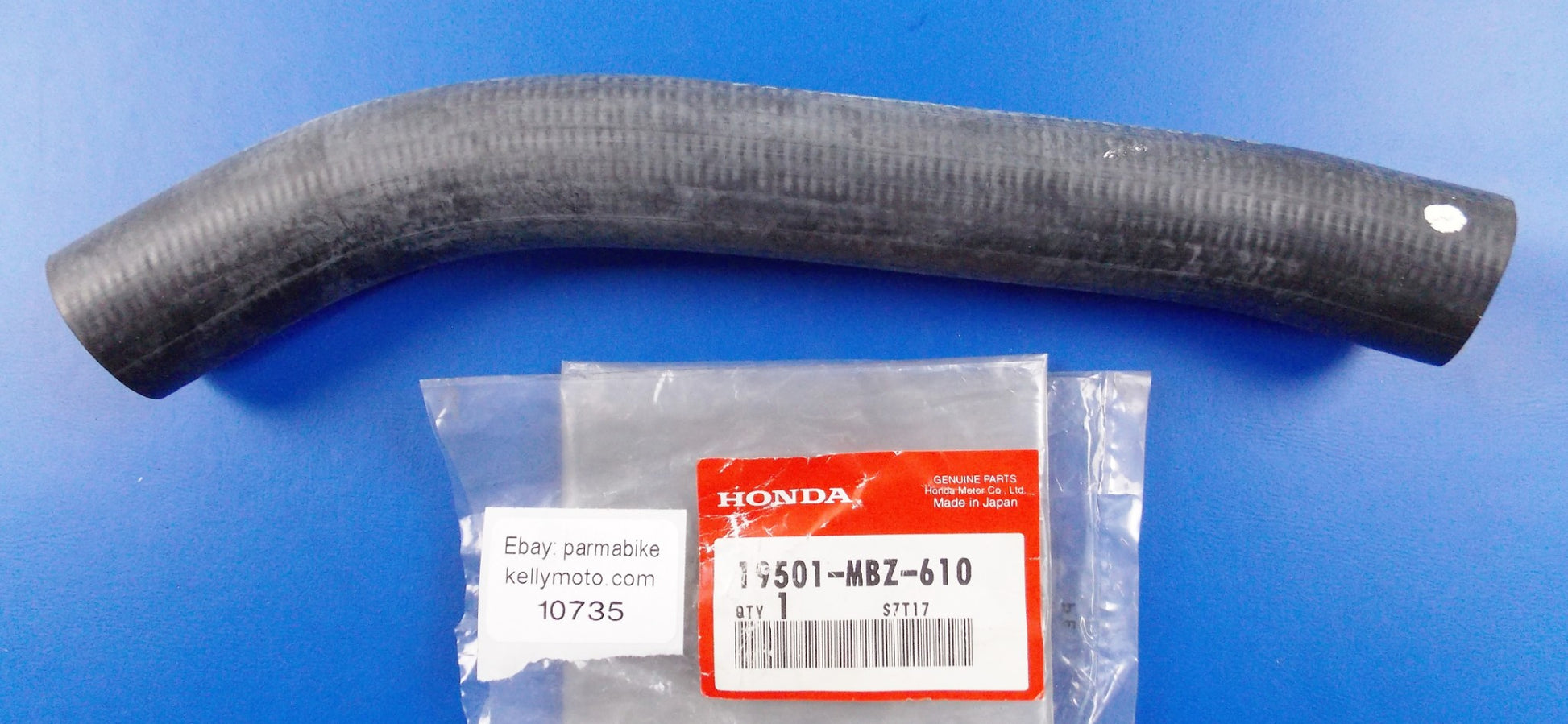 OEM HONDA 2004 | 2006 CB600 HOSE RADIATOR (UPPER) 19501-MBZ-610 | 19501MBZ610 - MotoRaider