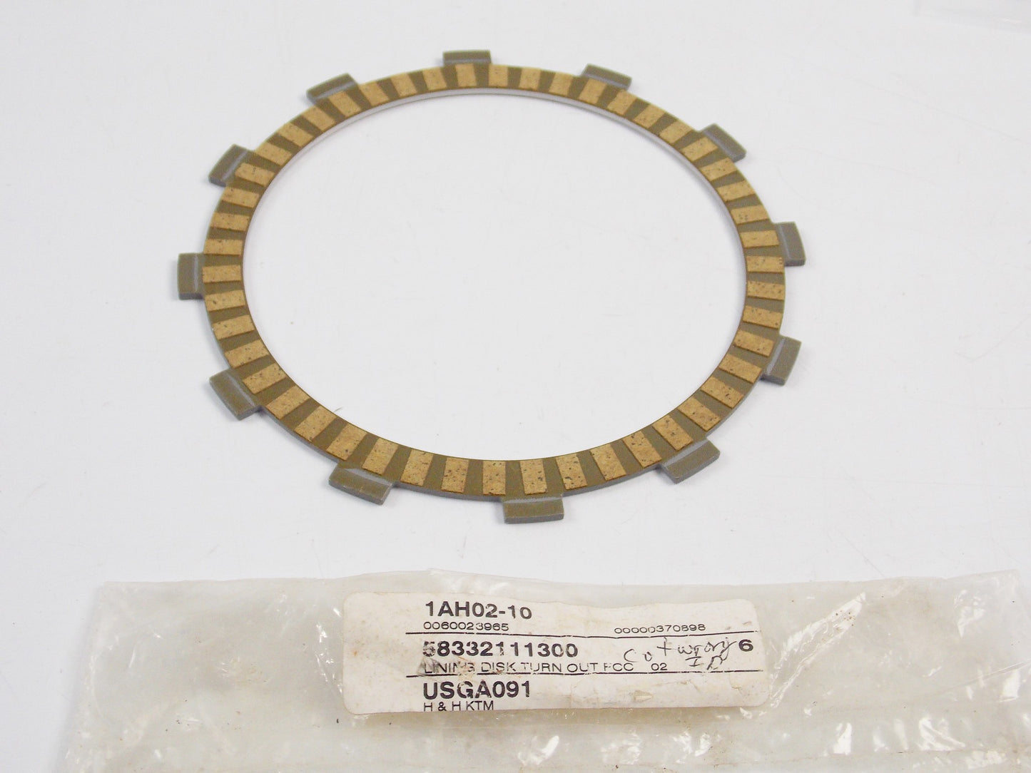 OEM KTM 2003-05 625SXC 1999-05 640 DUKE LINING DISK TURN OUT FCC02 58332111300 - MotoRaider