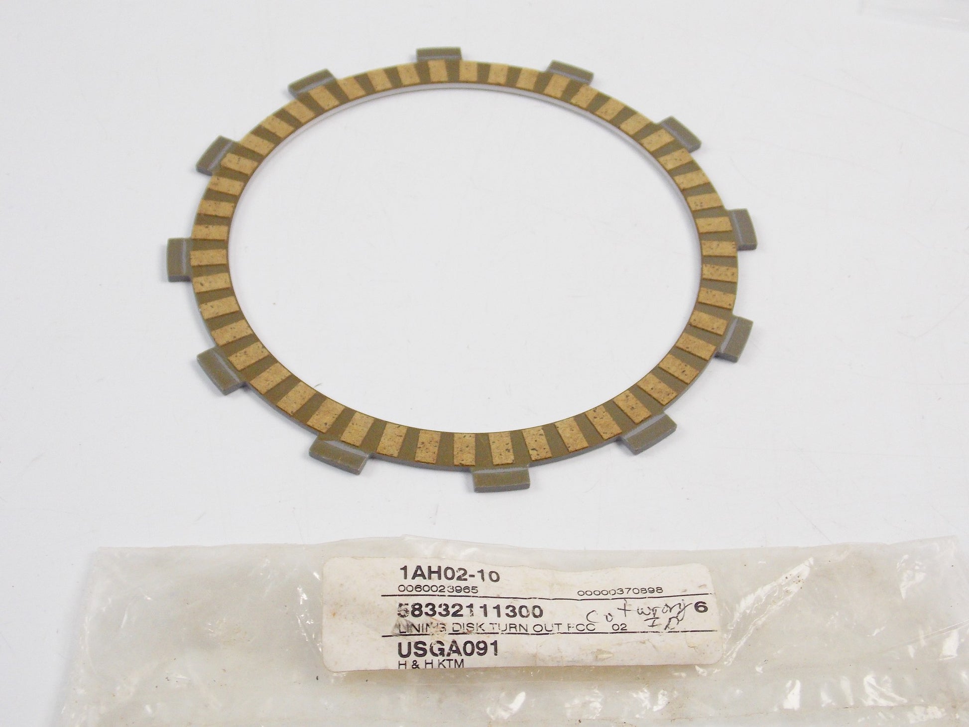 OEM KTM 2003-05 625SXC 1999-05 640 DUKE LINING DISK TURN OUT FCC02 58332111300 - MotoRaider