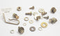 1986 CAGIVA 125 ELEFANTRE CABLE HOLDER + MISCELLANEOUS BOLTS NUTS WASHERS - MotoRaider