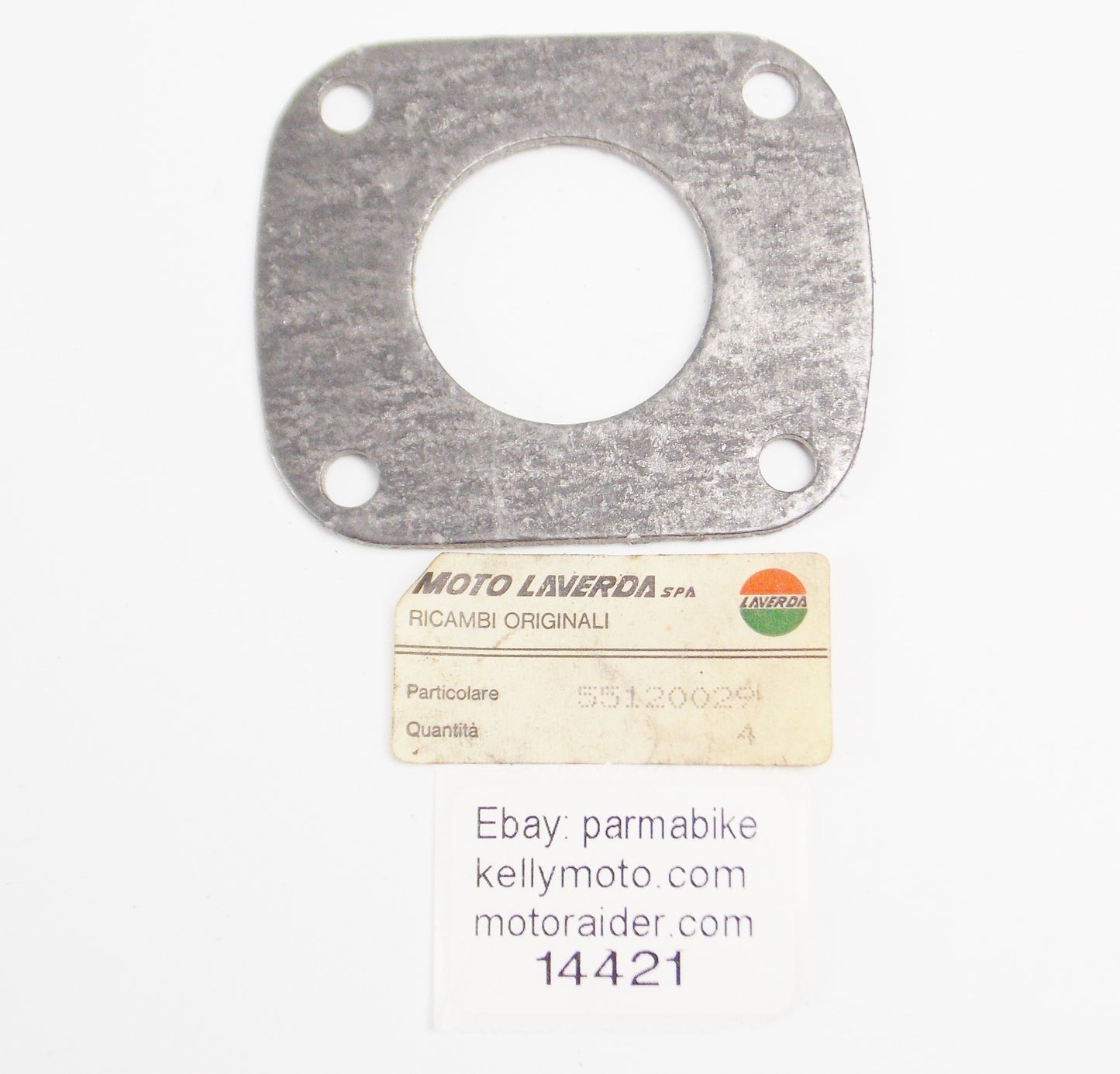 OEM LAVERDA 1985 LB1 125 SPORT CUSTOM EXHAUST FLANGE GASKET 55 120 029 55120029 - MotoRaider