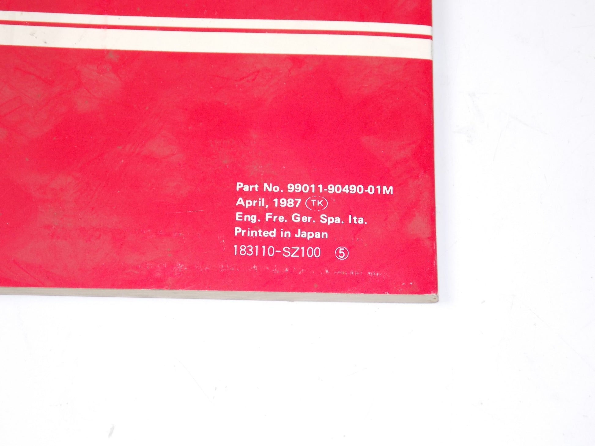 1987 SUZUKI GENERATOR SE600A SE800E OWNER MANUAL BOOK 99011-90490-01M - MotoRaider