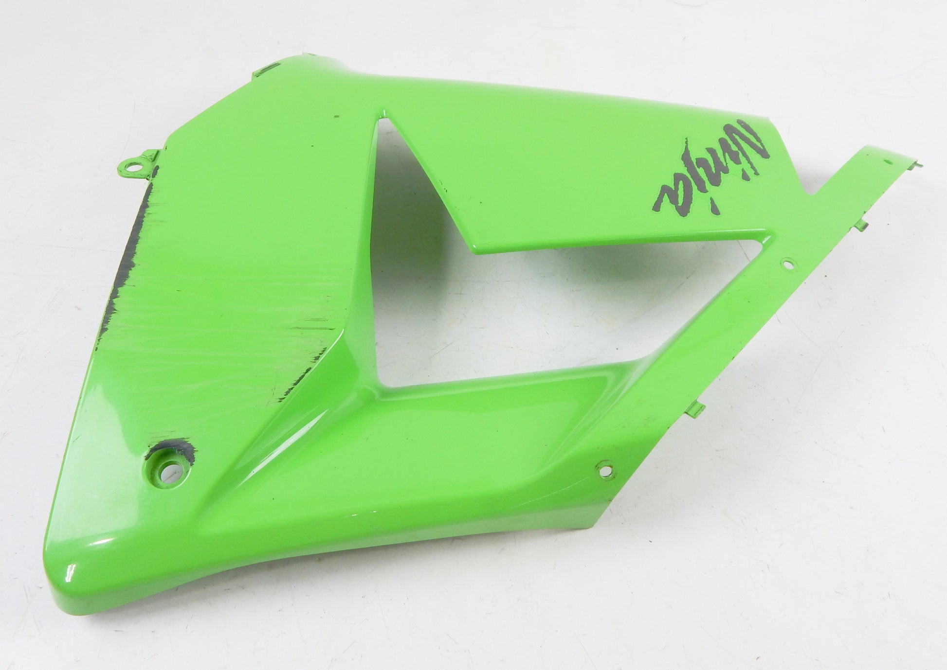 OEM KAWASAKI 2004 ZX10R LEFT SIDE MID PANEL COWL GREEN 55028-0007 - MotoRaider
