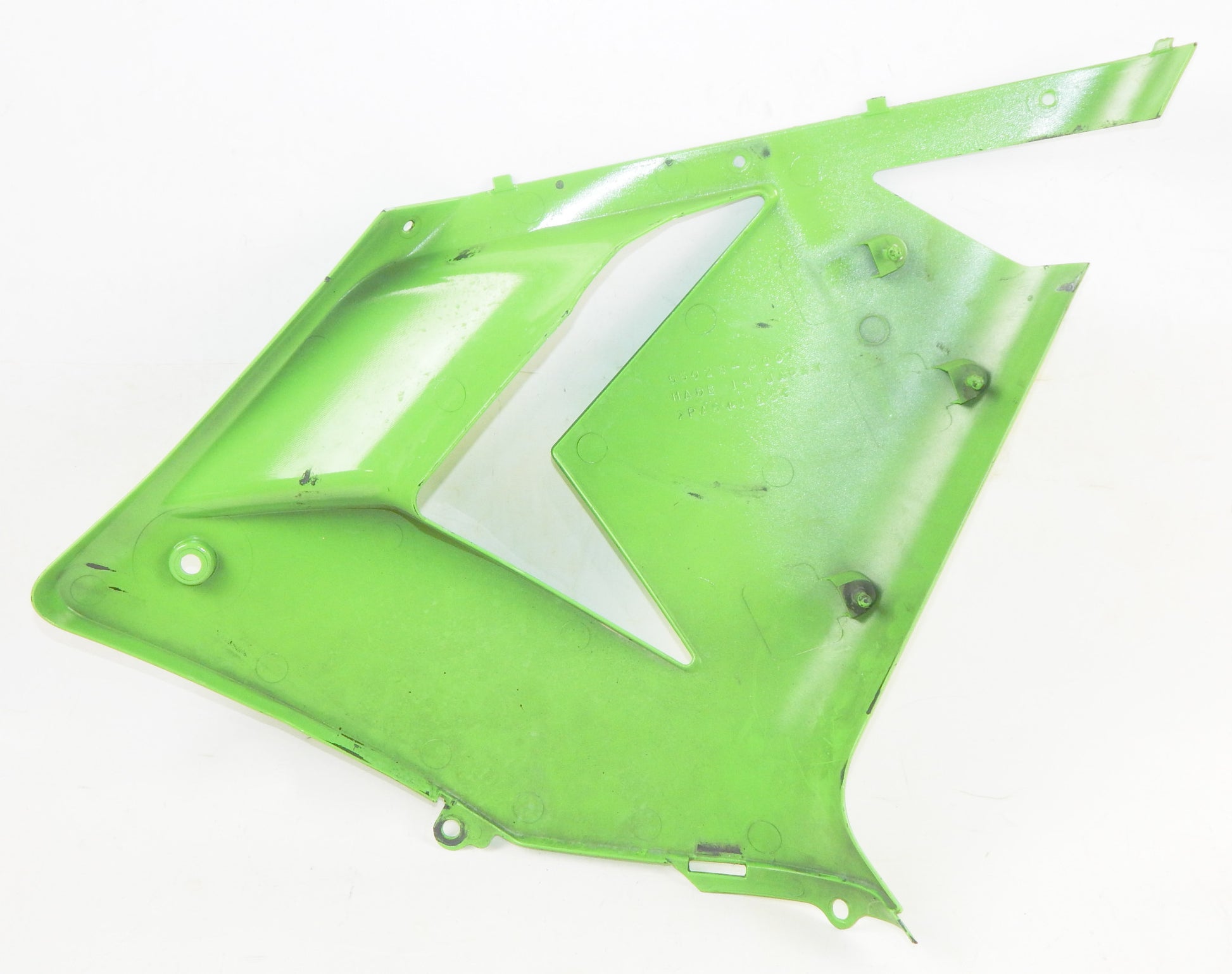 OEM KAWASAKI 2004 ZX10R LEFT SIDE MID PANEL COWL GREEN 55028-0007 - MotoRaider