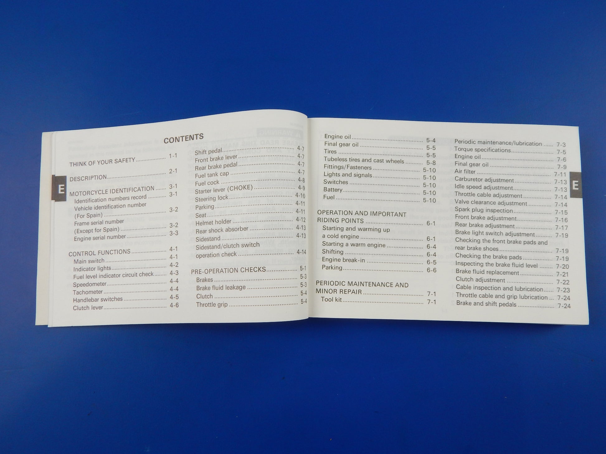 1993 YAMAHA XV750 USER OWNER MANUAL BOOK 4FY-28199-A0 MULTI LANGUAGE VINTAGE - MotoRaider