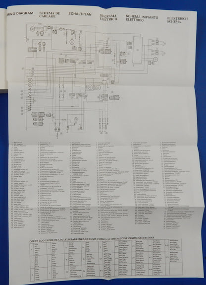 1993 YAMAHA XV750 USER OWNER MANUAL BOOK 4FY-28199-A0 MULTI LANGUAGE VINTAGE - MotoRaider