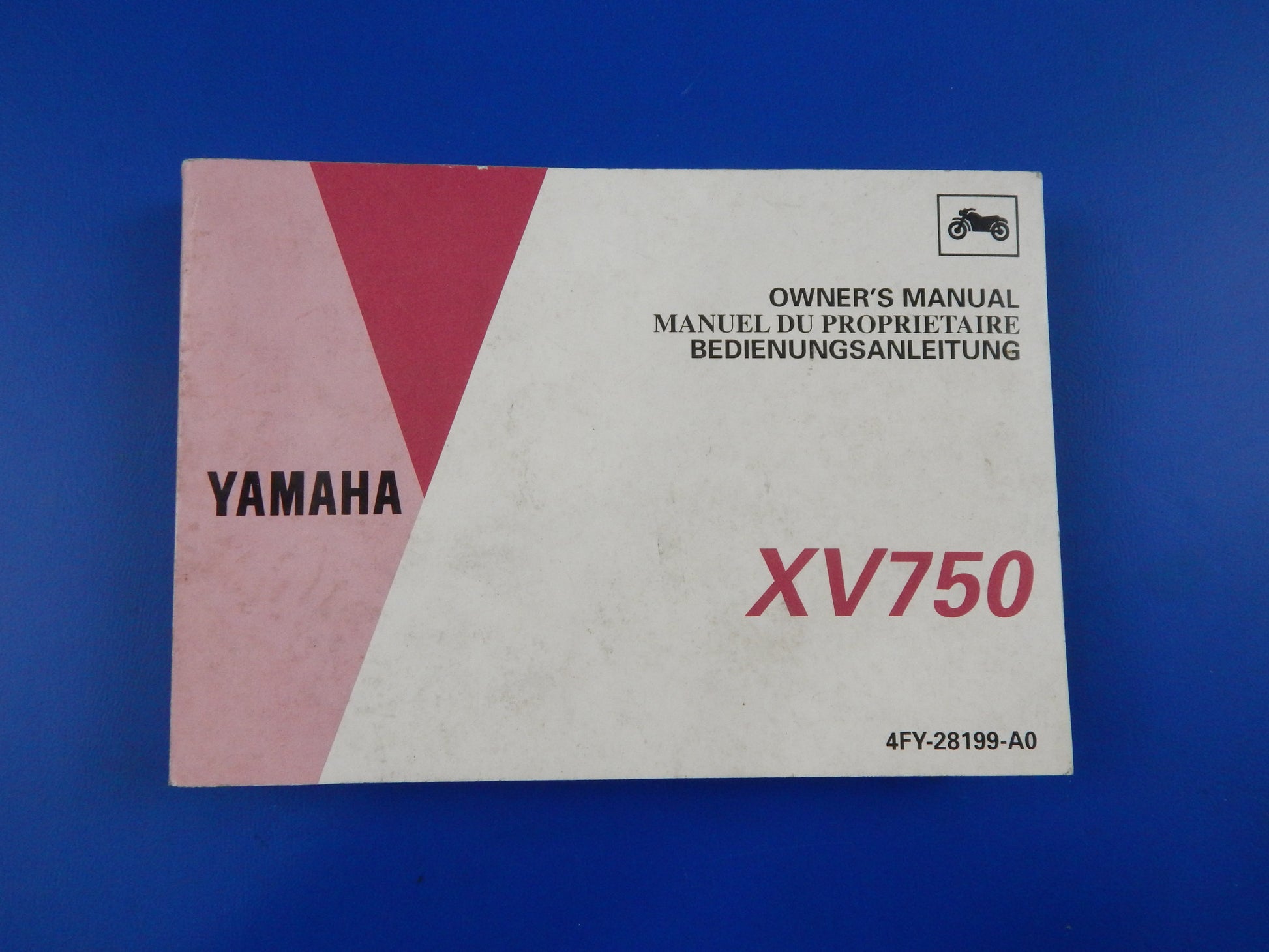1993 YAMAHA XV750 USER OWNER MANUAL BOOK 4FY-28199-A0 MULTI LANGUAGE VINTAGE - MotoRaider