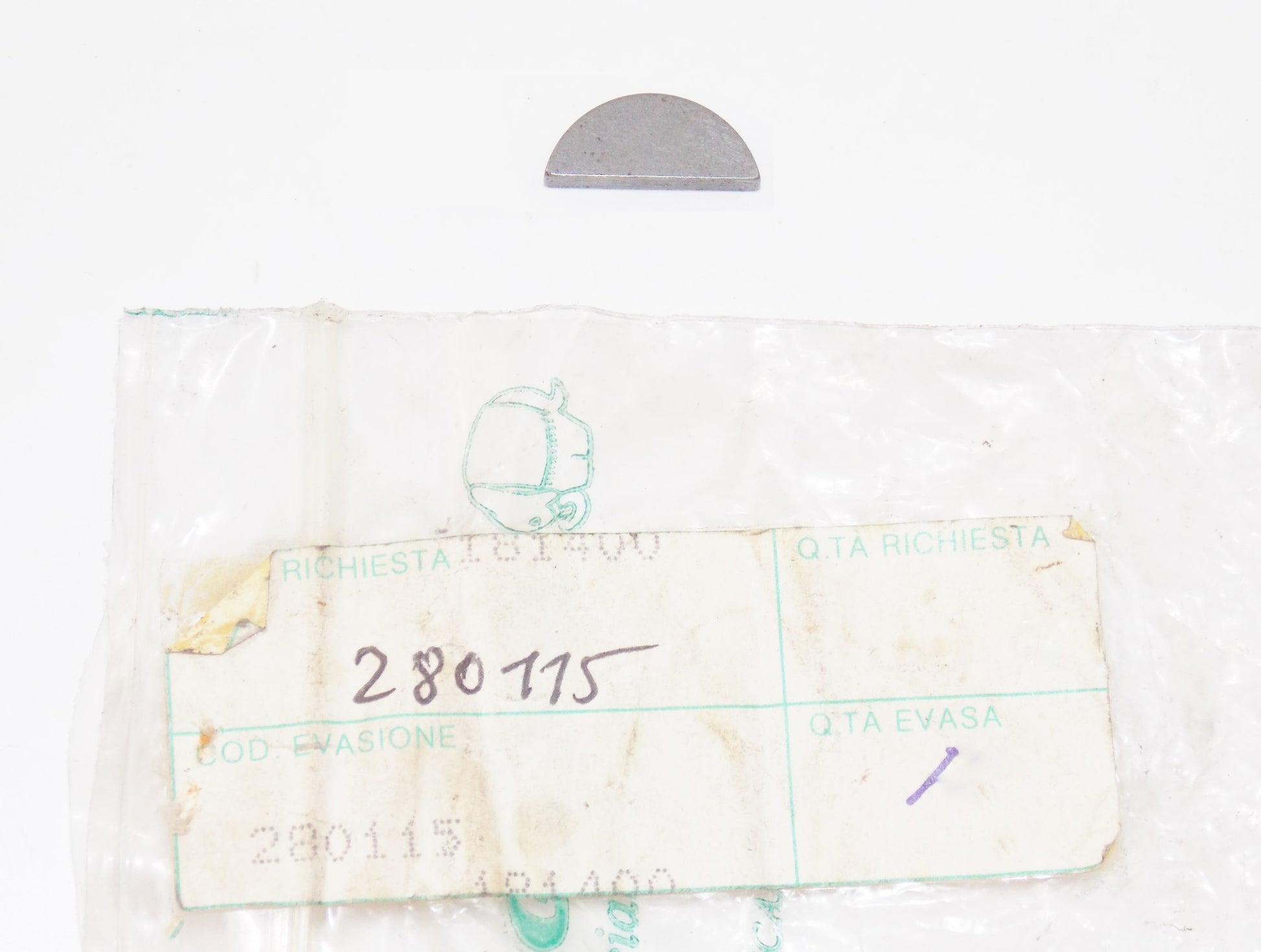 NOS OEM CAGIVA MORINI 87-88 350 EXCALIBUR KANGURO/X2 STARTER PIN KEY 280115 - MotoRaider