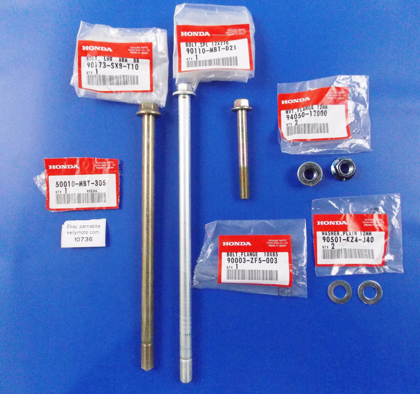 OEM HONDA XL1000 FRAME BOLT SET 50010-MBT-305| 50010MBT305 - MotoRaider